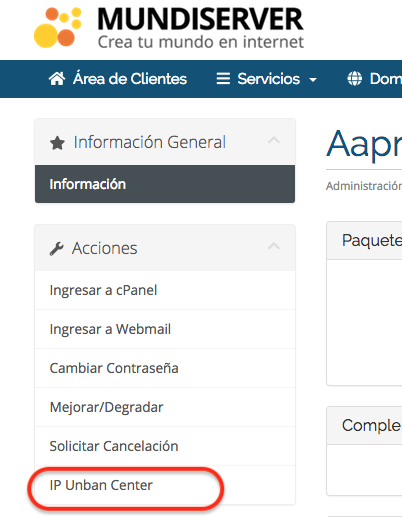 Desbloquear IP Firewall